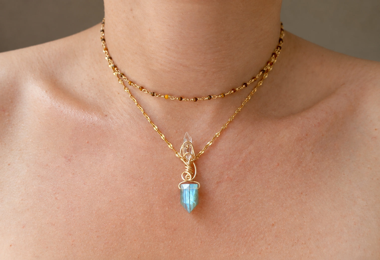 Practical Tigers Eye Choker in Silver or Gold - Made to Order – Druzy ...