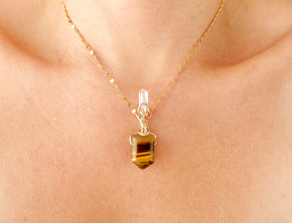 Practical Tigers Eye in Gold Made to Order (3-4 week processing