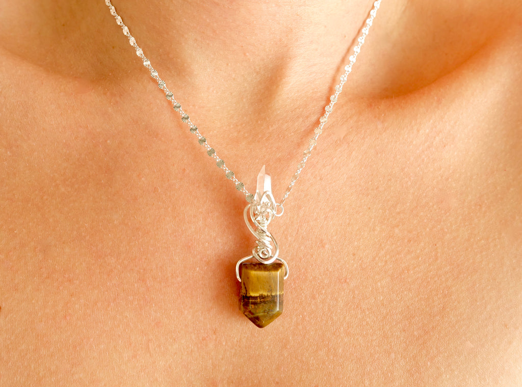 Practical Tigers Eye in Silver Made to Order (3-4 week processing time)